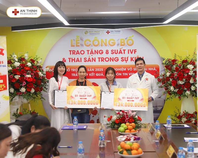 2 Vị khách hàng may mắn trúng giải IVF 134 triệu