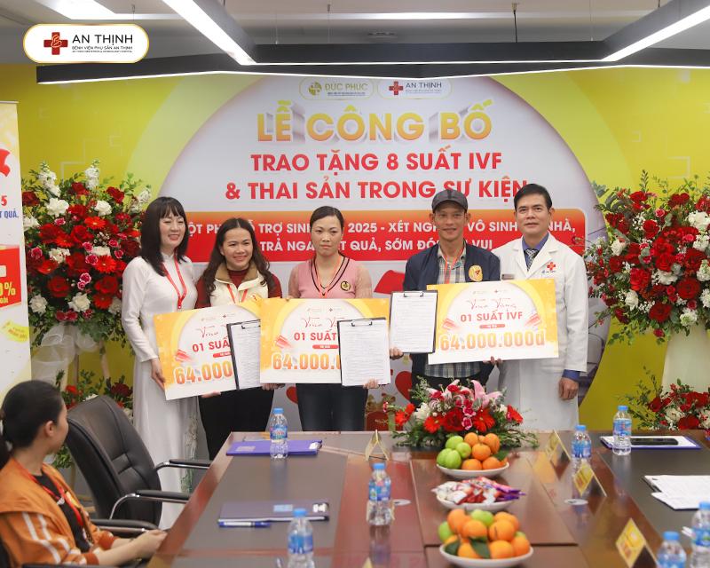 3 Suất IVF 64 triệu được trao cho 3 vị khách hàng may mắn