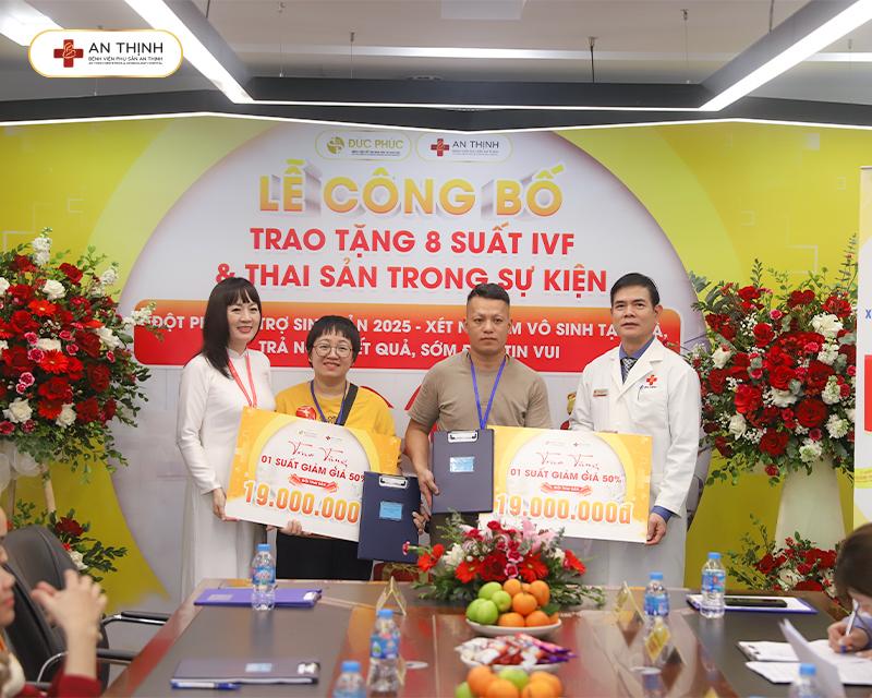 2 Suất thai sản giảm giá 50% được trao cho 2 gia đình mẹ bầu may mắn