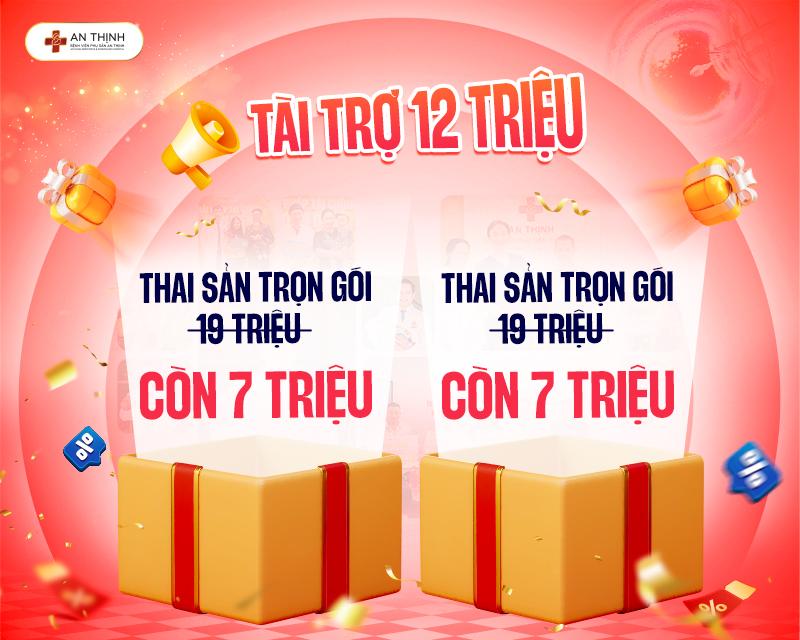 2 Suất thai sản tài trợ 12 triệu còn 7 triệu
