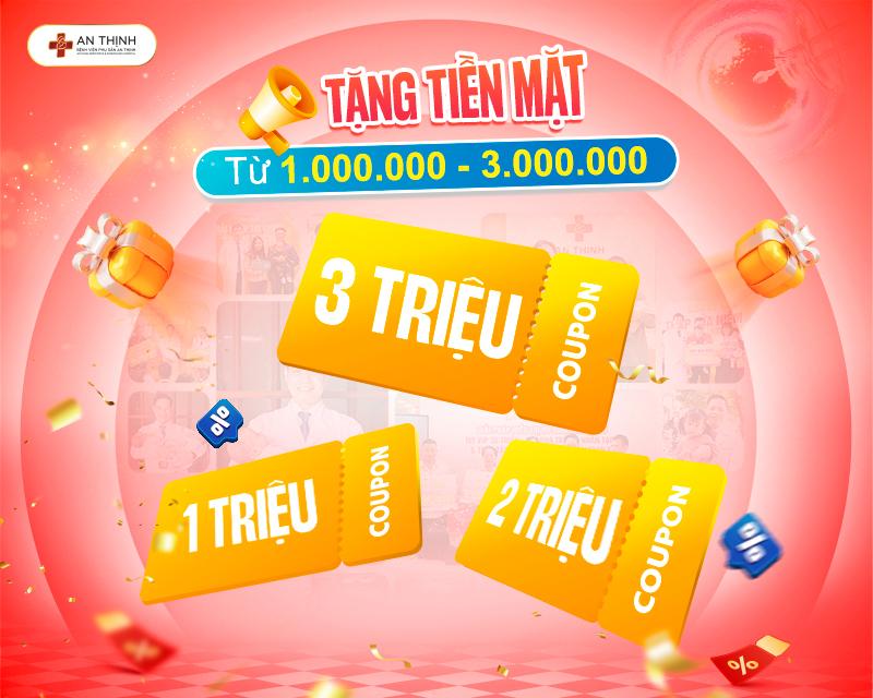 Trừ tiền mặt trực tiếp gói IVF/thai sản lên tới 3 triệu