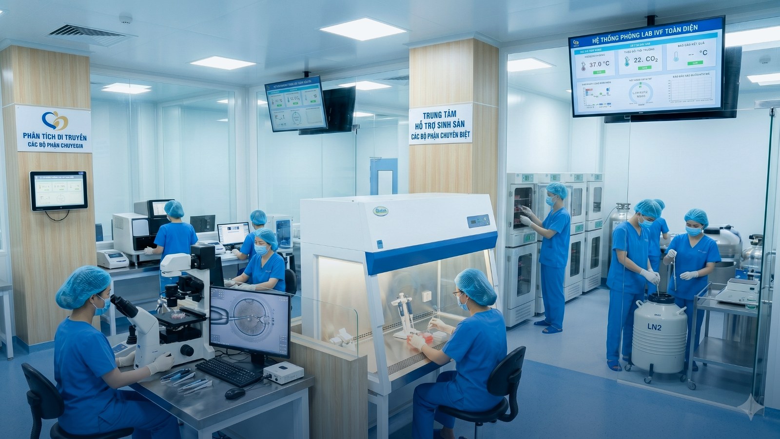 Phòng Lab IVF An Thịnh hiện đại