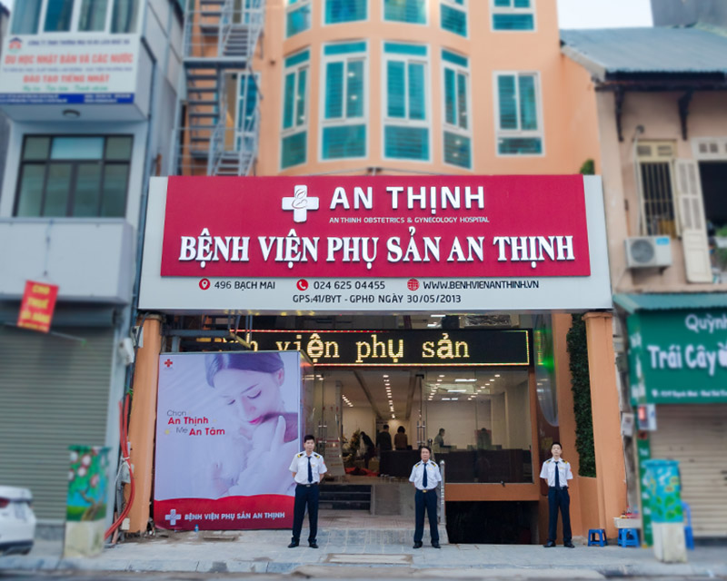 Bệnh viện Phụ Sản An Thịnh tọa lạc ngay trung tâm Hà Nội, ở địa chỉ 496 Bạch Mai vô cùng thuận tiện cho người nhà đến thăm