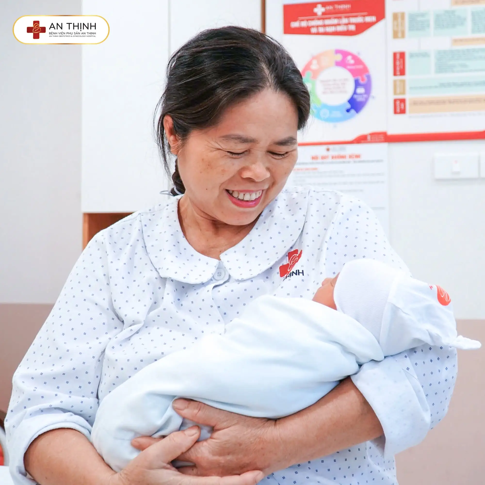 Chăm sóc mẹ và bé sau sinh tại Bệnh viện Phụ sản An Thịnh